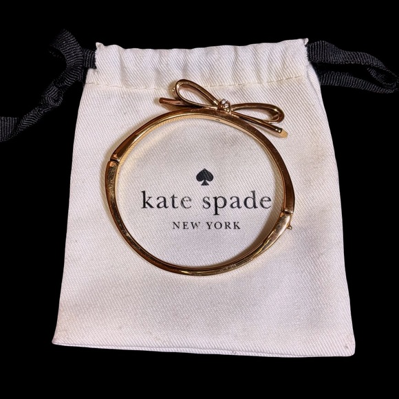 Kate Spade Gold-Tone Crystal Bow Bracelet - Picture 2 of 9